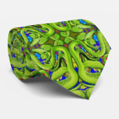 Schlangen auf einer Krawatte (Gerollt)