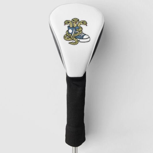 Schlangen auf Schuhen Golf Headcover (Vorderseite)