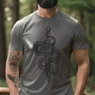 Schlangen Blade & Rose Schlangen Weg Luciferian T-Shirt