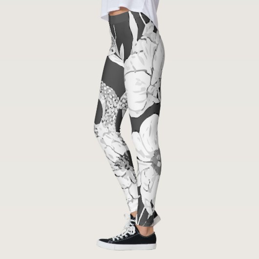 Schlangen Blume Kunstvoll wandern im Valle Verzasc Leggings (Links)