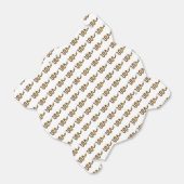 Schlangen-Braun- und Gold-Silhouette Geschenkschachtel (Ungefaltet)