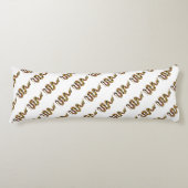 Schlangen-Braun- und Gold-Silhouette Seitenschläferkissen (Vorderseite)