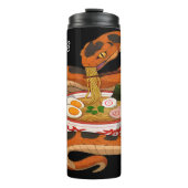 Schlangen Devours: Ramen Noodles, Chopsticks Thermosbecher (Vorderseite)