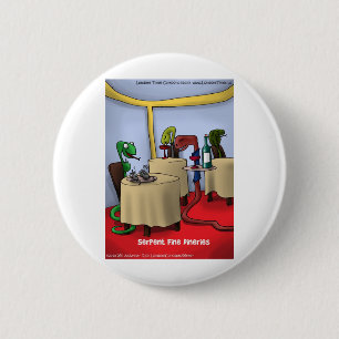 Schlangen-Dinerien Lustige Geschenke T-Shirts Kart Button