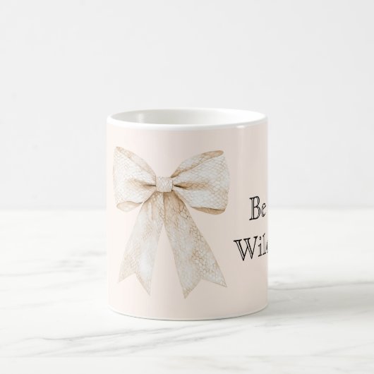 Schlangen-Druck-Schleife Sei Wild Kaffeetasse (Mittel)