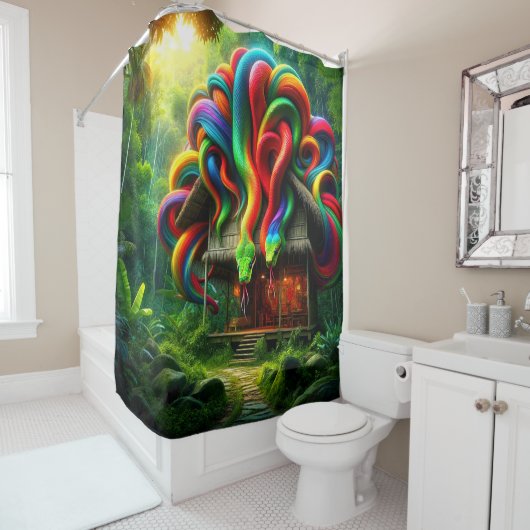 Schlangen Duschvorhang (Beispiel)