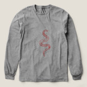 Schlangen gedrucktes Shirt (Design Vorderseite)