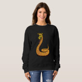 Schlangen-Giraffe Wilde Tiere Sweatshirt (Vorne ganz)