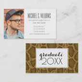 Schlangen-Haut des Foto-Abschluss-| Telefonnummerkarte (Vorne/Hinten)