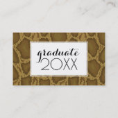 Schlangen-Haut des Foto-Abschluss-| Telefonnummerkarte (Rückseite)