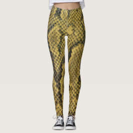 Schlangen-Haut-Muster-Druck-Entwurf Leggings