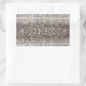 Schlangen-Haut rechteckige Aufkleber (Tasche)