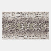 Schlangen-Haut rechteckige Aufkleber (Vorderseite)