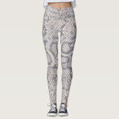 Schlangen-Haut-weibliche Leggings (Vorderseite)