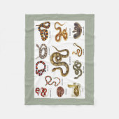 Schlangen-Identifizierungs-Decke Fleecedecke (Vorderseite)