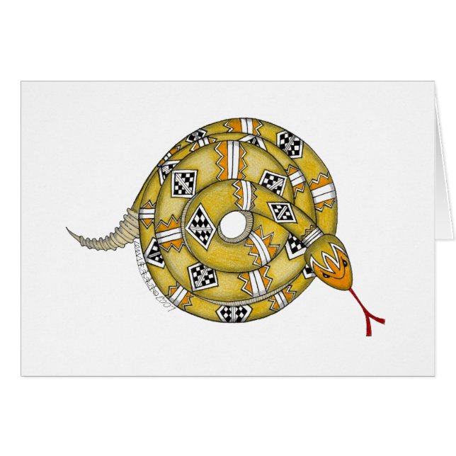 Schlangen-Karte (Vorderseite (Horizontal))