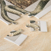 Schlangen, Kobra, Viper, Jugendstil von Anton Sede Puzzle (Seite)