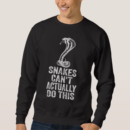 Schlangen können das eigentlich nicht 3 sweatshirt (Vorderseite)
