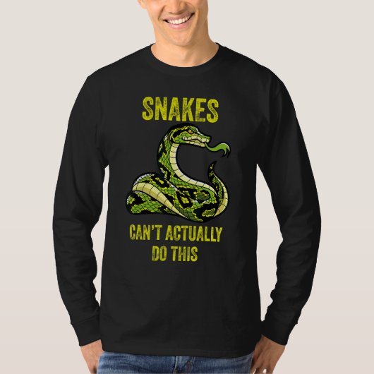 Schlangen können das eigentlich nicht 8 T-Shirt (Vorderseite)