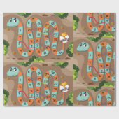 Schlangen-Leiter-Spiel Geschenkpapier (Flach)