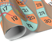 Schlangen-Leiter-Spiel Geschenkpapier (Rolleneckpunkt)