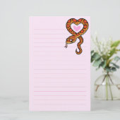 Schlangen-Liebe Briefpapier (Stehend Vorderseite)
