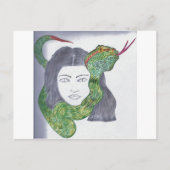 Schlangen-Liebe Postkarte (Vorderseite)