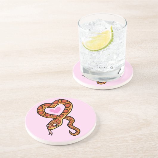 Schlangen-Liebe Untersetzer (Seite)