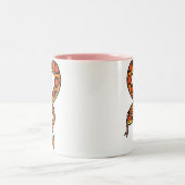 Schlangen-Liebe Zweifarbige Tasse (Mittel)