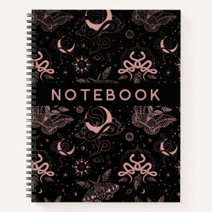 Schlangen Moons Moths Magisch Notizblock