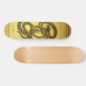 Schlangen Personalisierte Imitate Gold Foil Skateb Skateboard (Horizontal)