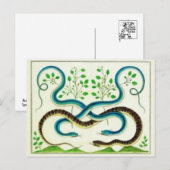 Schlangen Postkarte (Vorne/Hinten)