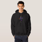 Schlangen-psychedelischer Regenbogen-grundlegendes Hoodie (Vorne ganz)