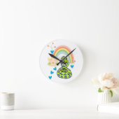 Schlangen-Regenbogen-Uhr Runde Wanduhr (Zuhause)