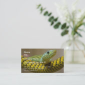 Schlangen-Reptil Visitenkarte (Stehend Vorderseite)