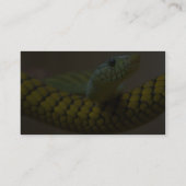 Schlangen-Reptil Visitenkarte (Rückseite)