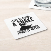 Schlangen| Reptiles Pets Geschenk Idee Rechteckiger Pappuntersetzer (angewinkelt)