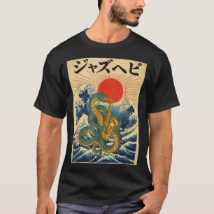 Schlangen Saxophon Jazz-Märschband Abiturientenkla T-Shirt