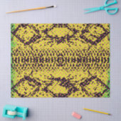 Schlangen-Scales-Effekt mit rosa Linien-Decoupage Seidenpapier (Basteln)