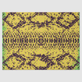 Schlangen-Scales-Effekt mit rosa Linien-Decoupage Seidenpapier