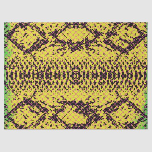 Schlangen-Scales-Effekt mit rosa Linien-Decoupage Seidenpapier (Vorderseite)