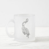 Schlangen-Schildkröte, Taoist studiert Mattglastasse (Links)