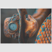 Schlangen-Schlange Steampentlüftungs-Hut-Decoupage Seidenpapier (Vorderseite)