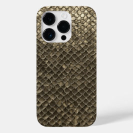 Schlangen-Schlangen-Muster aus Titangold Case-Mate iPhone 14 Pro Hülle