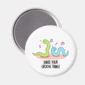 Schlangen Sie Ihren Groove in der sonnigen Diskoth Magnet (Vorderseite/Rückseite)