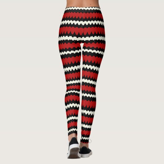 Schlangen-Skin-Muster, Kingsnaksskala Leggings (Rückseite)