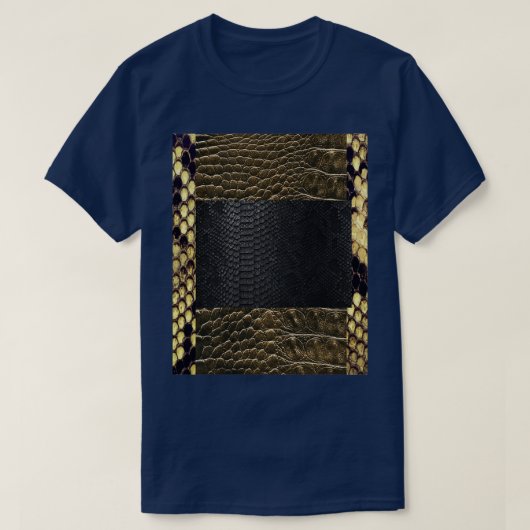 Schlangen Skins Fashion Texture Foto Design T-Shirt (Design vorne)
