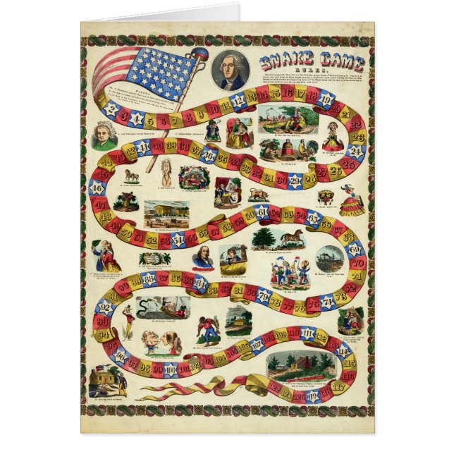 Schlangen-Spiel Präsidenten-George Washington (Vorne)
