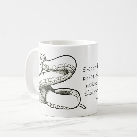 Schlangen-Totem-Tasse Kaffeetasse (Vorderseite Links)