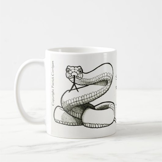 Schlangen-Totem-Tasse Kaffeetasse (Links)